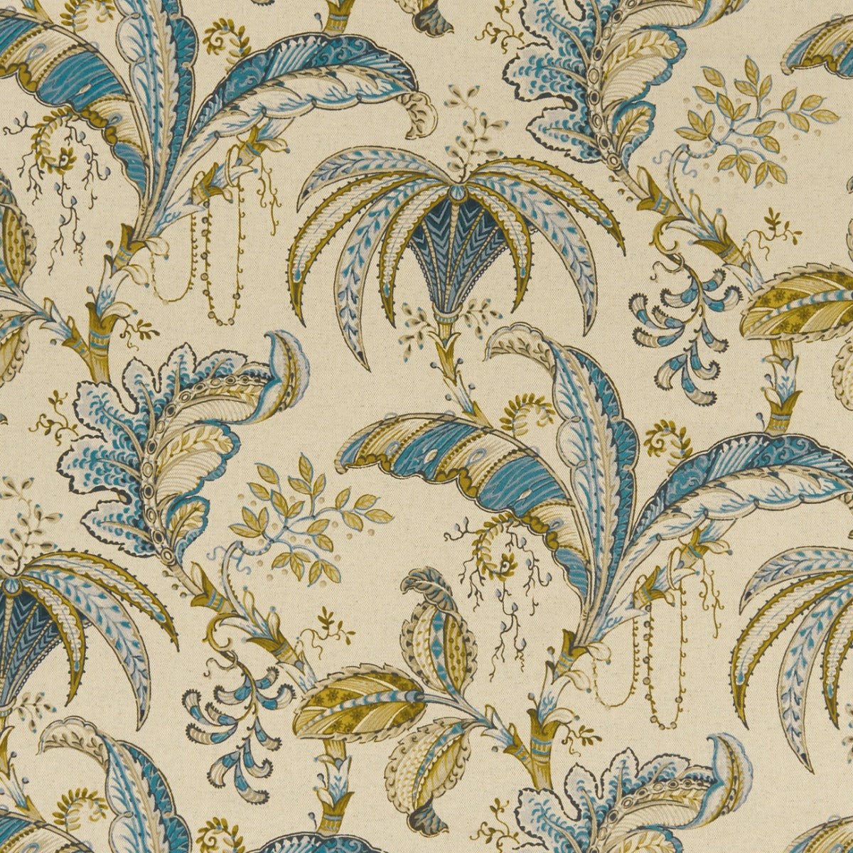 Clarke & Clarke Ophelia Teal Spice