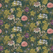 Clarke & Clarke Passiflora Emerald Velvet