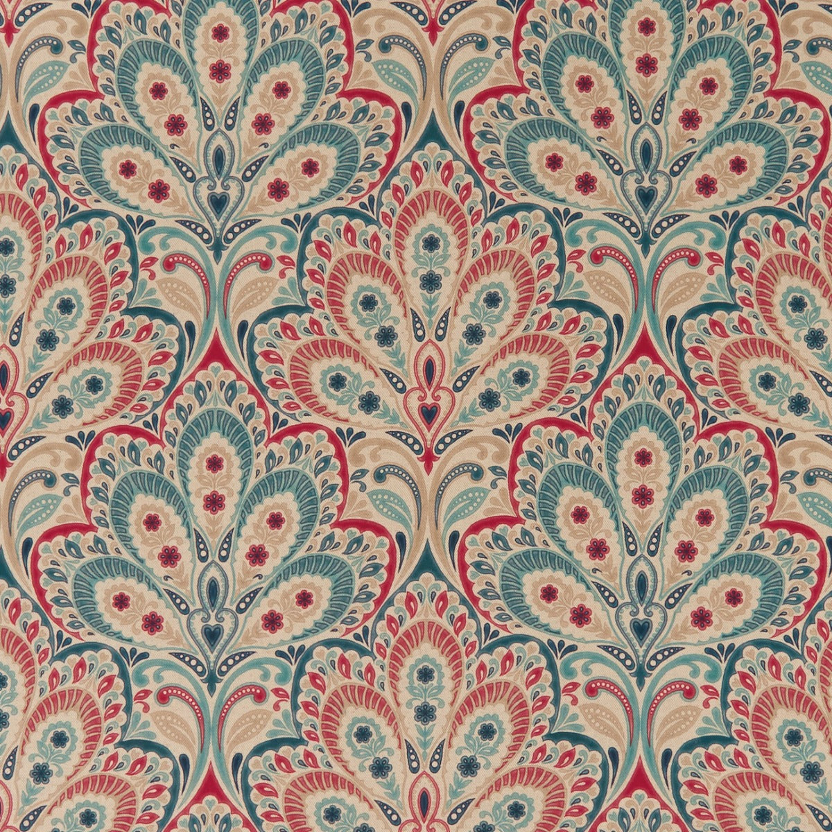 Clarke & Clarke Persia Denim Raspberry