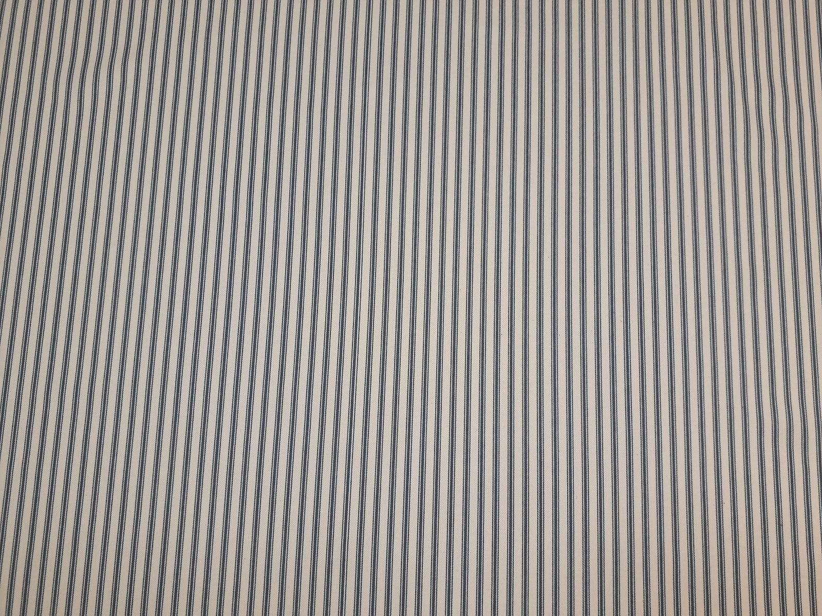 S1 French Woven Ticking Navy Blue