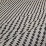 French Woven Ticking Grey S5