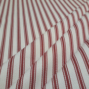 French Woven Ticking Red S4