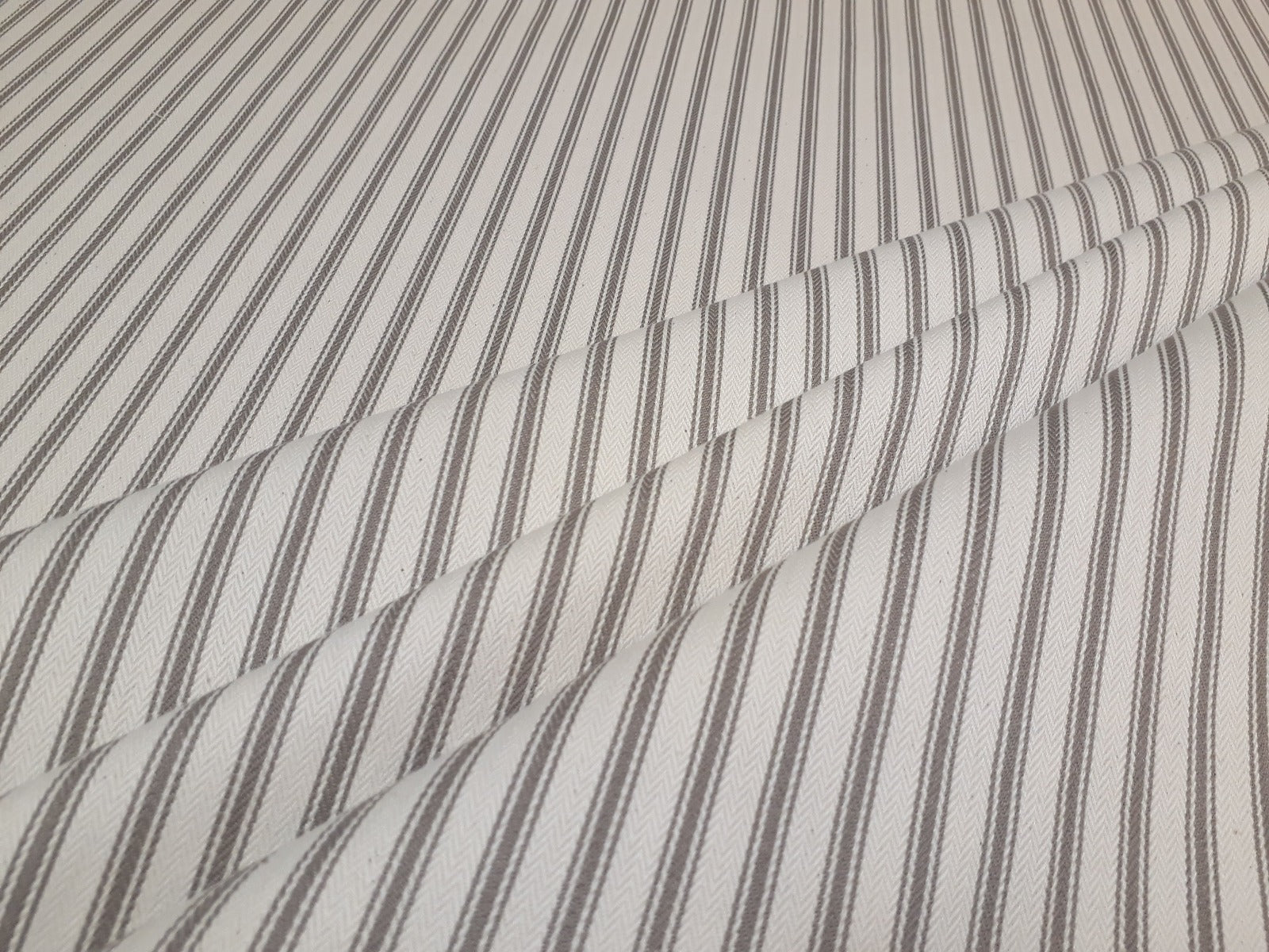French Woven Ticking Taupe S06