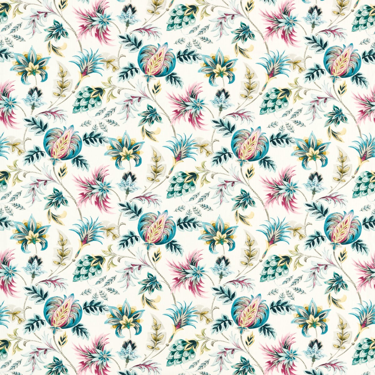 Clarke & Clarke Sizergh Teal Berry