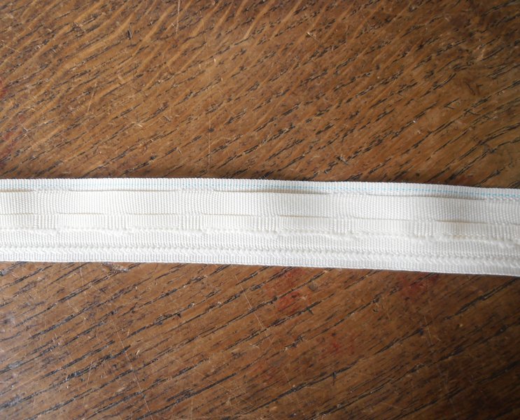 Slotted Roman Blind Tape 20mm Cream