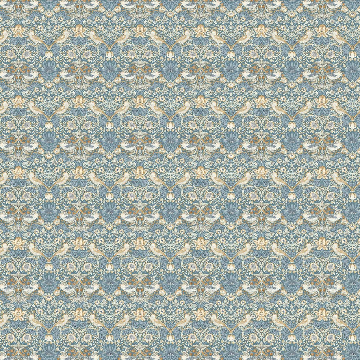 Clarke & Clarke Strawberry Thief Denim Spice