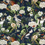 Lemur Jungle Cotton Navy T213