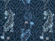 Clarke & Clarke Tigris Navy
