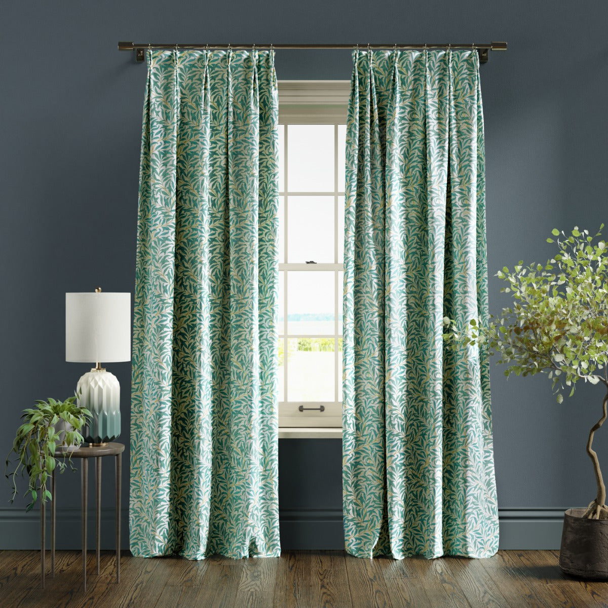 Clarke & Clarke Willow Boughs Teal