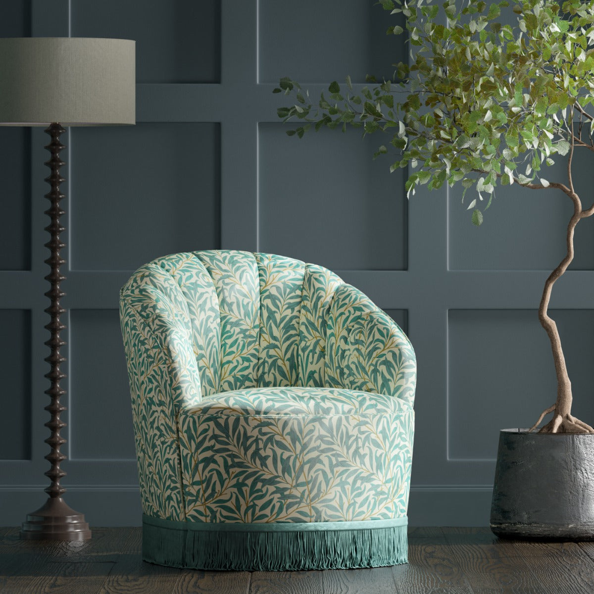 Clarke & Clarke Willow Boughs Teal
