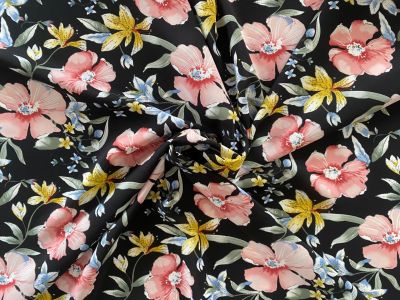 F343 Enchanted Garden Soft Drape Black