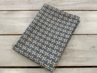 RE3919 1m blue woven check (140cm wide) 