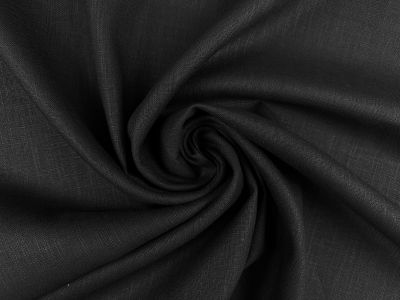 Natural Ramie Linen Look Black C810