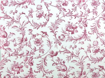 Laura Ashley Ironwork Scroll Cranberry Tex Ex 2897