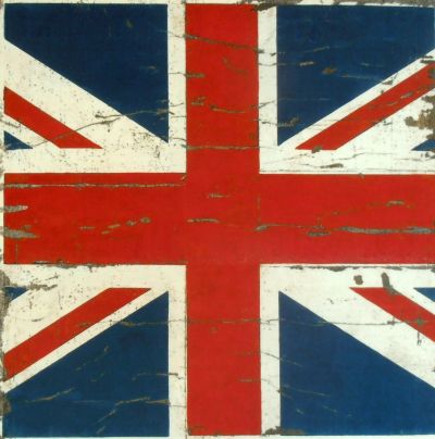 NEW Vintage British Flag Union Jack Shimmer Velvet Cushion Panel